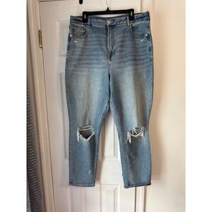 American Eagle Classic Blue Distressed Women Jeans